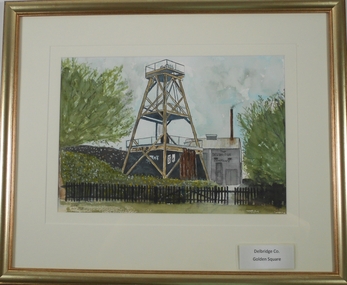 Painting - JOHN HALL COLLECTION:  WATER COLOUR DELBRIDGE COMPANY MINE