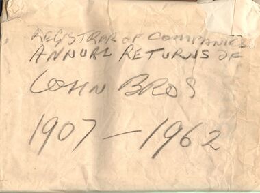 Document - COHN BROTHERS COLLECTION: DOUBLE LAYER PARCEL