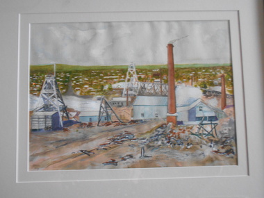 Artwork,other - JOHN HALL COLLECTION:  HUSTLERS REEF WATER COLOUR