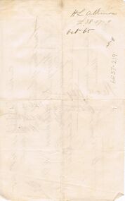 Document - ANCIENT ORDER OF FORESTERS NO. 3770 COLLECTION: CORRESPONDENCE