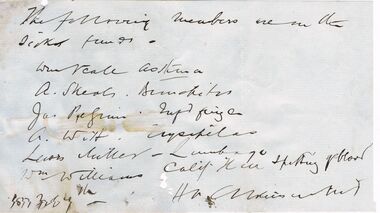 Document - ANCIENT ORDER OF FORESTERS NO. 3770 COLLECTION: CORRESPONDENCE