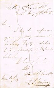 Document - ANCIENT ORDER OF FORESTERS NO. 3770 COLLECTION: CORRESPONDENCE