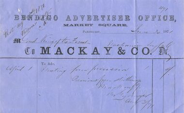 Document - ANCIENT ORDER OF FORESTERS NO. 3770 COLLECTION: CORRESPONDENCE