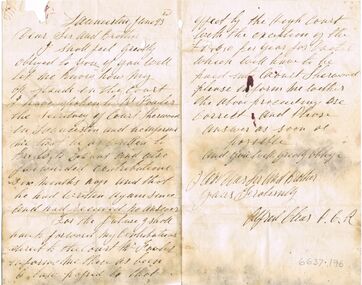 Document - ANCIENT ORDER OF FORESTERS NO. 3770 COLLECTION: CORRESPONDENCE