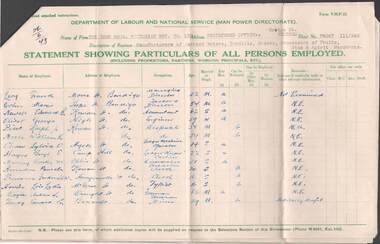 Document - COHN BROTHERS COLLECTION: DEPT OF LABOUR AND NATIONAL SERVICE ENVELOPE