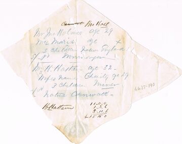 Document - ANCIENT ORDER OF FORESTERS NO. 3770 COLLECTION: CORRESPONDENCE