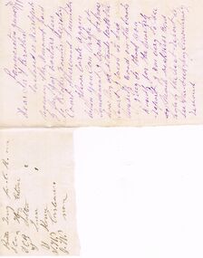 Document - ANCIENT ORDER OF FORESTERS NO. 3770 COLLECTION: CORRESPONDENCE