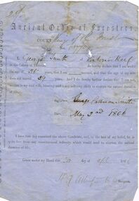 Document - ANCIENT ORDER OF FORESTERS NO. 3770 COLLECTION: CORRESPONDENCE