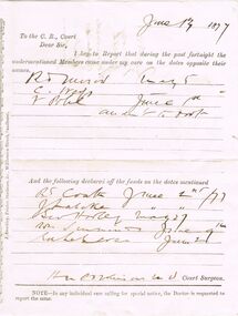 Document - ANCIENT ORDER OF FORESTERS NO. 3770 COLLECTION: CORRESPONDENCE
