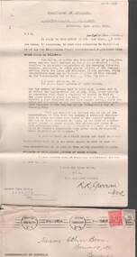 Document - COHN BROTHERS COLLECTION: ENVELOPE DATED 18TH APRIL 1916