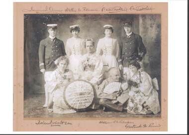 Photograph - GRANT DAVIS COLLECTION: BLACK AND WHITE GROUP PHOTO INCLUDING FRANKLYN DAVIS