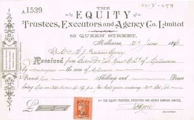 Document - COHN BROTHERS COLLECTION: RECEIPTS DATING FROM 1893 TO 1896