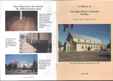 Document - A HISTORY OF THE SAINT KILLIAN'S CHURCHES BENDIGO 1852 TO THE PRESENT, April 1998