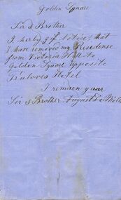 Document - ANCIENT ORDER OF FORESTERS NO. 3770 COLLECTION: CORRESPONDENCE