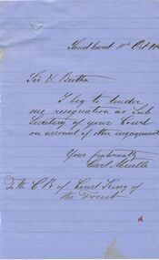 Document - ANCIENT ORDER OF FORESTERS NO. 3770 COLLECTION: CORRESPONDENCE