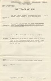 Document - COHN BROTHERS COLLECTION: CONTRACT OF SALE