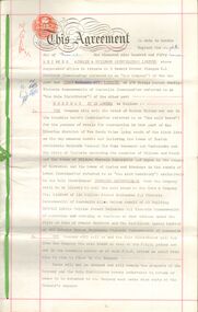 Document - COHN BROTHERS COLLECTION: AGREEMENT VICTORIA AND RIVERINA