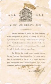 Document - ANCIENT ORDER OF FORESTERS NO. 3770 COLLECTION: CORRESPONDENCE