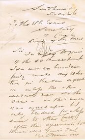 Document - ANCIENT ORDER OF FORESTERS NO. 3770 COLLECTION: CORRESPONDENCE
