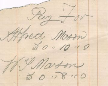 Document - ANCIENT ORDER OF FORESTERS NO. 3770 COLLECTION: CORRESPONDENCE