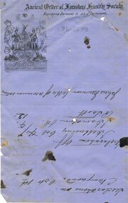 Document - ANCIENT ORDER OF FORESTERS NO. 3770 COLLECTION: CORRESPONDENCE