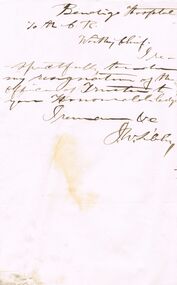 Document - ANCIENT ORDER OF FORESTERS NO. 3770 COLLECTION: CORRESPONDENCE