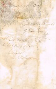 Document - ANCIENT ORDER OF FORESTERS NO. 3770 COLLECTION: CORRESPONDENCE