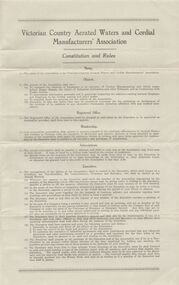 Document - COHN BROTHERS COLLECTION: CONSTITUTION AND RULES