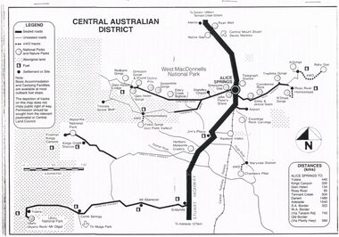 Document - DESCRIPTION OF VISIT TO CENTRAL AUSTRALIA 1993 (PAT LYON)