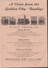 Document - A VOICE FROM THE GOLDEN CITY BENDIGO
