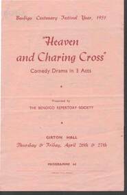 Document - BENDIGO REPERTORY SOCIETY PROGRAM, 26-27 April 1951