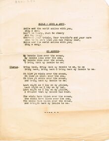 Document - LYDIA CHANCELLOR COLLECTION: SONG LYRICS