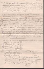 Document - COHN BROTHERS COLLECTION: HANDWRITTEN NOTE LABELLED SUNDRY NOTES DATED 1905