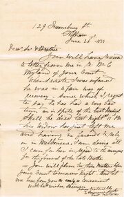 Document - ANCIENT ORDER OF FORESTERS NO. 3770 COLLECTION: CORRESPONDENCE
