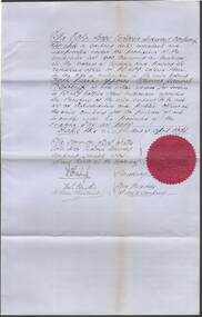 Document - COHN BROTHERS COLLECTION: HANDWRITTEN APPOINTMENT OF PUBLIC OFFICER DATED 1895