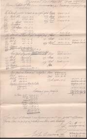 Document - COHN BROTHERS COLLECTION: HANDWRITTEN FINANCIAL STATEMENT DATED 1904