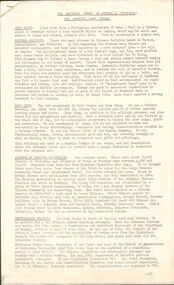 Document - THE BENDIGO JOSS HOUSE: NATIONAL TRUST OF AUSTRALIA (VICTORIA)