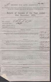 Document - COHN BROTHERS COLLECTION: OFFICIAL RETURN YEAR ENDED 31ST DECEMBER 1904