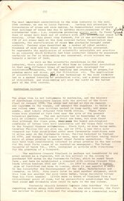 Document - EXTRACT: PAGES ON AUSTRALIAN HISTORY OF WINE PRODUCTION