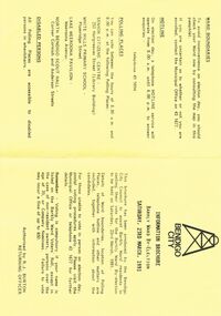 Document - BENDIGO CITY INFORMATION BROCURE BARKLY WARD, 23 March 1991