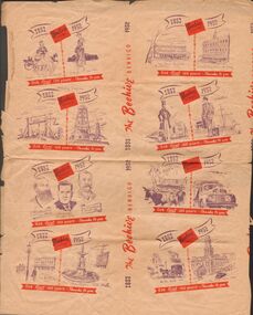 Document - BENDIGO: TWO PAGES OF SKETCHES RELATING TO CENTENARY OF THE BEEHIVE