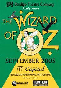 Document - PROGRAMME: ''WIZARD OF OZ'' (BENDIGO THEATRE COMPANY), September