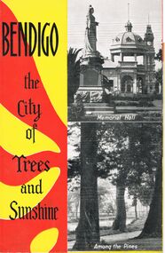 Document - FOLD-OUT:  BENDIGO THE CITY OF TREES AND SUNSHINE