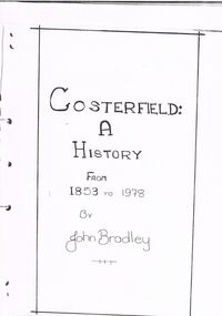Document - COSTERFIELD: A HISTORY FROM 1853 TO 1978