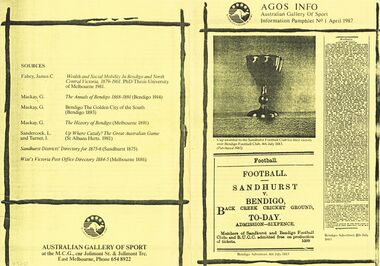 Document - AGOS INFO, BENDIGO, April 1987