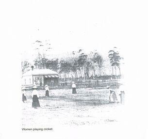 Photograph - WOMEN PLAYING CRICKET