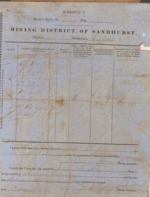 Document - TRANSFER OF SHARE IN MINING CLAIM, 7th May 1866