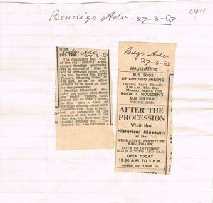 Newspaper - BENDIGO MINES TOUR