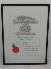 Document - ABBOTT COLLECTION: CERTIFICATE, 1925