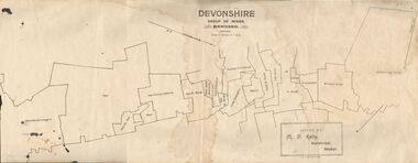 Map - DEVONSHIRE GROUP OF MINES BENDIGO